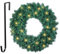 Weihnachtskranz mit LED und Metall Weihnachtskranz Türhänger Haken,Klassischer Türkranz Beleuchtet Ø 30cm,Weihnachtskranz/Tischkranz -Dekoration zur Adventszeit und zu Weihnachten