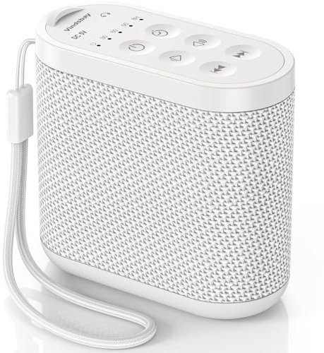 Portable White Noise Machine for Baby Kids Adults - Sleep Aid Sound Machine：Rechargeable Battery, Headphone Jack, Sleep Timer, 32 Volumes, 21 Sounds for Sleeping, Nursery, Travel