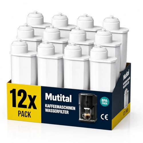 Mutital Water Filter for Siemens EQ Series EQ3/EQ6/EQ9 EQ500 S700 3200 Water Filter Fully Automatic Coffee Machine for Bosch TCZ7003 TCZ7033 for Brita Intenza 57549 (12 styck)