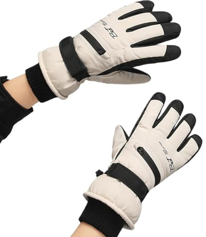HAISENG Winter-Skihandschuhe für Herren und Damen, Touchscreen, Schnee, Ski, warm, Snowboard-Handschuhe zum Skifahren, Snowboarden