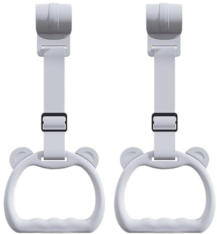 Jouet de traction pour bébé - Lot de 2 anneaux de traction pour lit de bébé - Accessoire de lit d'enfant pour les jolies et les exercices - Appareil d'entraînement pour filles et filles - Garderie