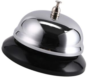 DIYEAH 2 piezas Timbre de Mesa para Servicio de Restaurante Campana de Recepción de Acero Inoxidable de Sonido Claro y Duradero para Hoteles y Oficinas