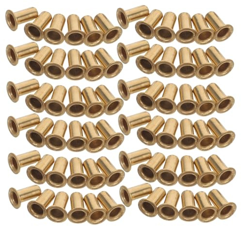 GALPADA 100 Pezzi Rivetti Cavi in Rame M6x12 per Cuciture Creative DIY, Occhielli Metallici Leggeri e Resistenti per Cinture e Scarpe, Fissaggio Saldo e Decorazione Artigianale