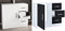 VCM Holz Waschbeckenunterschrank | Badschrank | Maße: H. 56 x B. 63 x T. 30 cm | 1 Drehtür | 3 Schubladen | modernes Badezimmermöbel – Zalo XL