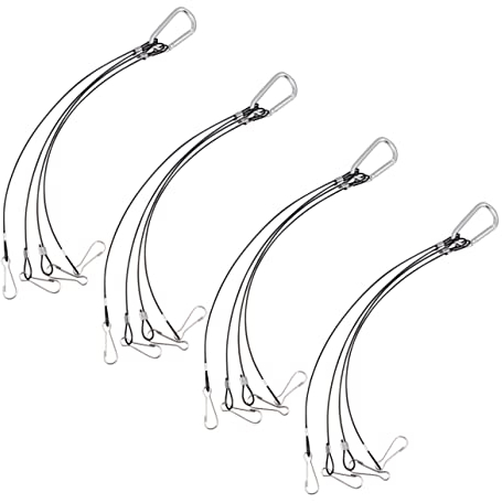 Kisangel 4 Stück Hochleistungs-Kleiderbügel Outdoor-Pflanze LED Schwerlast-Kleiderständer Pflanzenaufhänger hydroponisches Aufhängeset Pflanze wächst leichtes hängendes Seil Lampen Schlinge