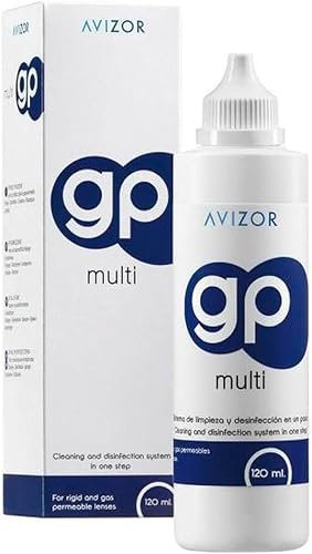 Avizor GP Multi 120 ml - Soluzione Unica per Lenti a Contatto Rigide | Pulizia, Disinfezione e Comfort | Custodia Inclusa