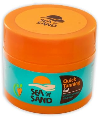 Sea'n SandQuick Tanning Gel, 1 can x 170 ml for Ultimate Beach and Outdoor Radiance, Enriched with Natural Aloe, Beeswax, Olive Oil, Argan Oil and vitamin E for skin protection and Quick Tan