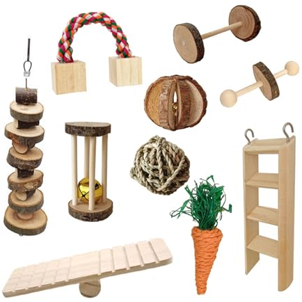 JSGHGDF Kleines Tierspielzeug Kauspielzeug Zähneknirschspielzeug Vogelsittiche Afrikanischer Nymphensittich Conure Zähne