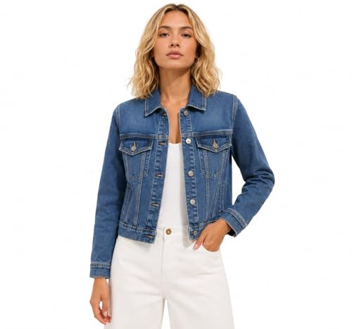 UC Ex High Street Brand Summer Denim Jackets Women, Ladies Button Up Jean Jacket