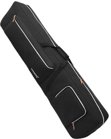 F Fityle 88 Key Folding Electric Piano Bag Keyboard Protective Case Wearproof Adjustable Shoulder Strap Keyboard Carry Bag for Concert