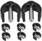 SEWOART 8pcs Locking Clips for Toilet Thermoplastic with Reinforced Inserts Plug for Height Compatibility with Toilet Seats Nonslip Tips for Enhanced Stability