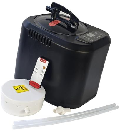 Stgfyxgs Sauna Vapeur Portable, Sauna Vapeur pour La Maison, Réglage de La Température, Résistant Aux Hautes Températures, 4 L, Accessoires de Spa pour La Mais, Noir