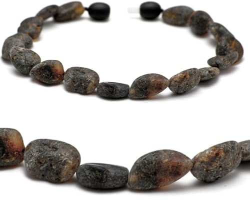 Baltic Secret Selected Baltic Amber Pulsera de ámbar – Pulsera de ámbar para hombre y mujer – Joyería unisex con piedras de ámbar natural – Hecho a mano, 20 cm, Piedra, Ámbar