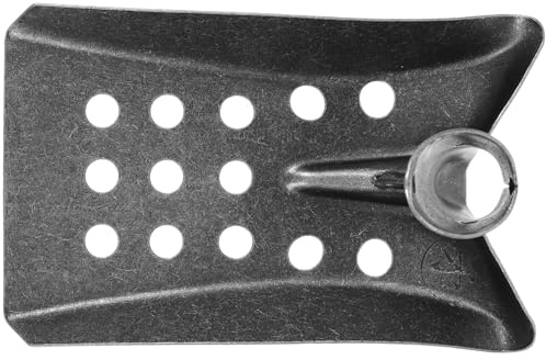 Toyvian Pala Tamizadora Metálica Pequeña de Acero al Manganeso para Limpieza de Alcantarillas y Pozos, Pala de Cuchara Perforada para Tamizar Barro y Desarenar en Jardinería y Drenaje