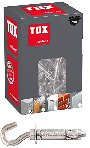 TOX Spreizanker mit Haken Pirat Sven-S M6x40, Inhalt 50 Stück, 03710301