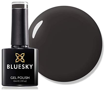 Bluesky Gel Nail Polish, AW2020, Lady Snow Autumn and Winter 2020 Collection - Chamonix, Aw2023 Dark Grey, Long Lasting, Chip Resistant, 10 ml (Requires Drying Under UV LED Lamp)