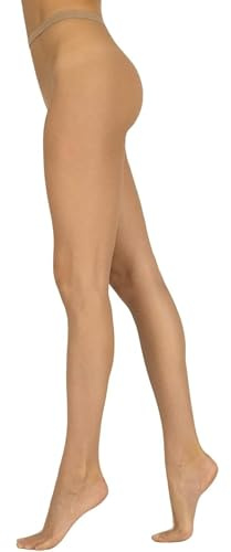 Sarah Borghi Calze a Rete Donna, Collant con Punta Nuda per Sandali con Tassello in Cotone, Ultra Comfort, Made in Italy (nudo, S/M)