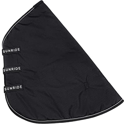 SUNRIDE neck part 50g compatible with our winter blankets and rain sheets - 600D ripstop, waterproof (XL/165 cm, black)