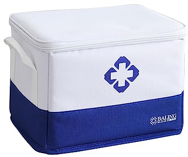 Uposao Trousse de Premier Secours Vide, Étanche Sac De Médecine Portable Sac Médical d'urgence De Grande Capacité Premiers Soins Sac de Rangement de Médicaments pour Maison, Bureau, Voyages