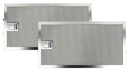 vhbw 2x filtro anti-grasso sostituisce Miele 8258211 per cappa da cucina, metallo