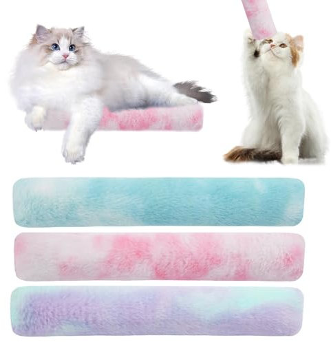 YHSKJCD 3Pcs Katzenminze Katzenspielzeug, Katzen Spielzeug Set, Katzenkissen mit Katzenminze Katzen Baldrian Kissen Plüsch Schmusekissen, Weiches Flauschiges Haustier beruhigendes Spielzeug