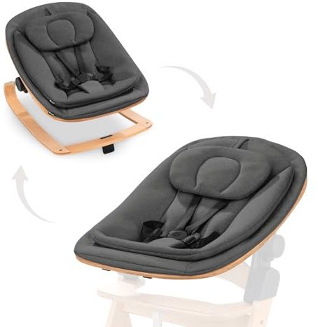 hauck Siège Nouveau-Né Highchair Bouncer Eco, Deep Grey