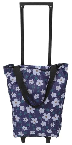 KHBUAB Carrello Pieghevole Leggero Oxford con Ruote per Scale con Struttura in Plastica per Appartamenti e All'aperte