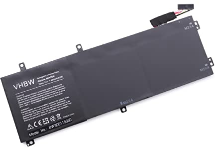 vhbw Akku kompatibel mit Dell Precision 5530 Xeon E-2176M, M5510, M5520, P56F002 Notebook (4600mAh, 11,4V, Li-Polymer)