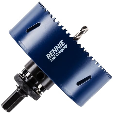 98mm Hole Saw Bi-Metal With Arbor And Pilot Drill For Drilling/Cutting Wood, Plastic, Metal Sheet, Stainless Steel, Pipes, Drywall, Circular Holesaw Set M35 5% Cobalt Bi Metal Hole Cutter