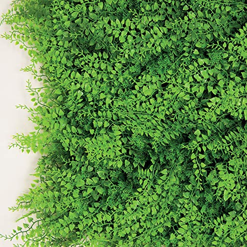 TENAX Divy 3D Panel Fern 0,50 x 1 m Vert, Panneau Modulaire en Feuilles de Fougère Artificielles pour Décoration Murale et Jardin Vertical