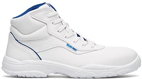 Exena Chaussures de travail Chaussures de sécurité S2 Lacets Pearl Blanc avec capuchon de protection alimentaire, Gastro, - Blanc - Blanc., 47 EU