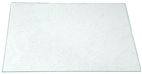 Glas Revolution Kühlschrank Einlegeboden - Strukturglas Kathedral 4 mm – Glasplatte, eckige Ecken, alle Maße lieferbar (89,96 EUR/qm) - 435 mm x 240 mm