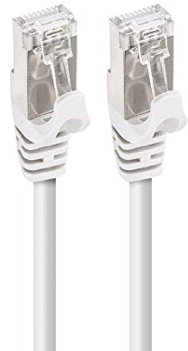 APM Câble Ethernet Cat 7, 1M, RJ45 Réseau 10Gbps 600MHz, Blindé S/FTP, Cordon Internet Très Haut Débit, Compatible avec PC Modem Routeur TV Box Xbox Switch PS5 PS4 Gaming, 560354