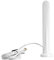 Vecys 4G LTE Antena SMA Macho Conector 15DBi GSM/3G/4G/5G Omni-direccional Impermeable Ventosa Antena con Base Magnética 3M RG174 Cable(Blanco)