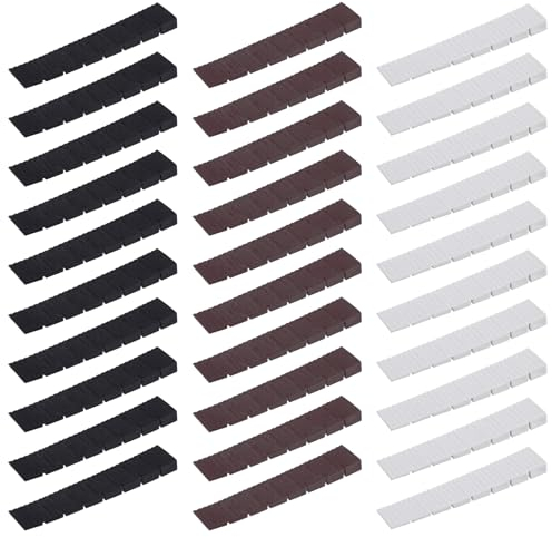 Cunei per Mobili, Cunei Livellanti, Cunei di Arresto, Spessori a Cuneo, Cunei di Compensazione, Cunei in Plastica per Mobili, Cunei Livellatori per Allineamento Mobili, Per Sedia da Tavolo, 30 pezzi