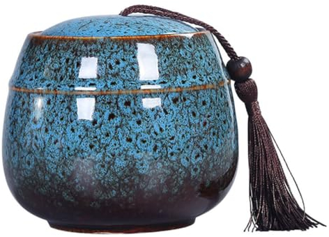 IMIKEYA Box Mit Deckel Teedose Tee Beh?lter Keramik Porzellan Vintage Dose Kaffeebeh?lter ?ckdose Porzellandose Aufbewahrungsdose Keramik Vorratsbeh?lter Keramik Candy Dosen Keramiktopf Schüttgut