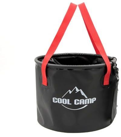 MeevrgR Seau à eau pliable de 20 L pour camping, bassin portable pliable avec poignée, bâche en PVC 500D robuste, léger, 300 g, pour la pêche en plein air, la plage, le lavage de voiture