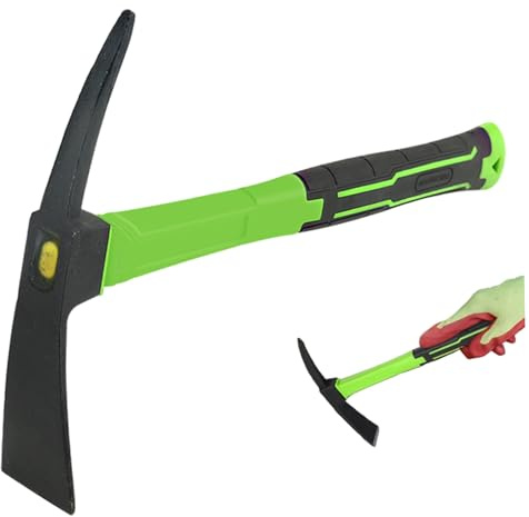 Xoeryoy Pick Axes for Digging 16.9 inch Double Side Garden Hoe Heavy Duty with Non-Slip Handle Mattock for Gardening, Landscaping, Yard Work, and Outdoors Style 2