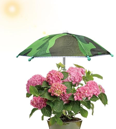 Ombrelli Per Piante - 27cm Ombrellini Per Piante Da Esterno, Mini Ombrellino Parasole Con Picchetto Da Terra, Ombrello Piccolos Da Sole Per Piantes Con Protezione UV Per Vaso, Vasi Da Fiori