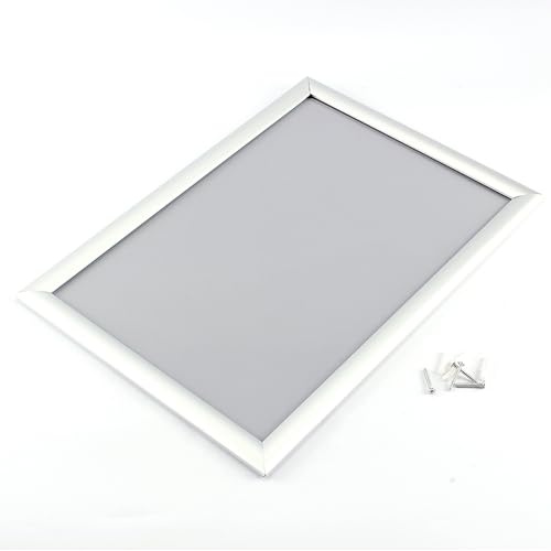 FTVOGUE A4 Affischram Aluminiumaffischskärmshållare 5-pack 24 X 32,5 Cm Frontöppning med Anti PVC-kåpa Väggfäste Landskap eller Stående för Kontorsskola Hem