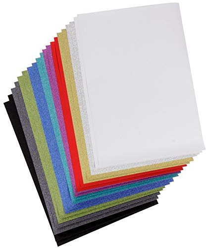 Glitterpapper/stanspapper, diamant, din A4, 125 g/m², 20 ark