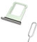 TechZone Replacement Nano Sim Card Tray Slot Holder for Apple iPhone 8 Silver with Sim Ejector Tool