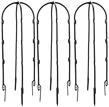 Liudan Tuteurs pour Plantes Pot Cadre Support Support Naturel U-Hoops Bamboo Cadres Cage JARDINGING Outils D'OUTIL Noir Arbres Support TOMATES TOMATES TRLLIS Support pour Plantes