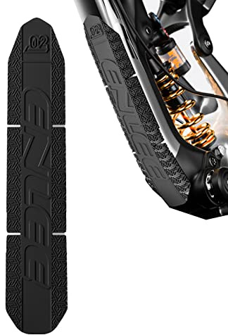 ENLEE Mountain Bike Down Tube Frame Protector, 3M MTB Bicycle Frame Guard - Protect The Bike from Collision and Scratch (Black 2)