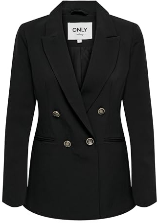 Only ONLASTRID Life L/S Fit Blazer TLR Noos, Blazer Donna, Black,