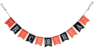 Banderola De Tela Decorativa Truco O Trato 150 Cm