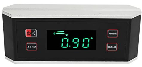 Transportador Digital, Inclinómetro Buscador de ángulo del Transportador Digital Inclinómetro de Nivel Ranura en V Magnética con Retroiluminación, Transportadores