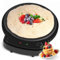 HOMELUX Ø50 cm Crêpes Maker 2500W Elektrische Crepesmaker Fladenbrot Bäcker mit Antihaftbeschichtung Stufenlose Temperatureinstellung für Crepe Pancake Yufka Katmer Sac Galettes Burritos Taccos