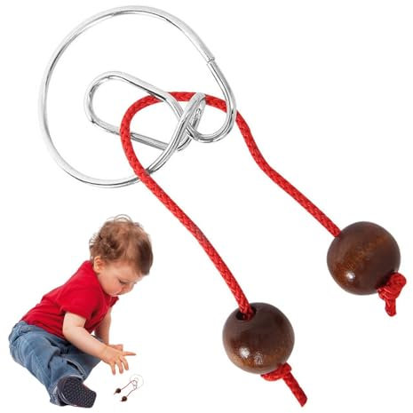 8 Piece Wire Jigsaw Puzzle - Educational Puzzle Perfect for Brain Training, Smooth Movements | Multifunctional Wire Puzzle Set Safely Designed Case