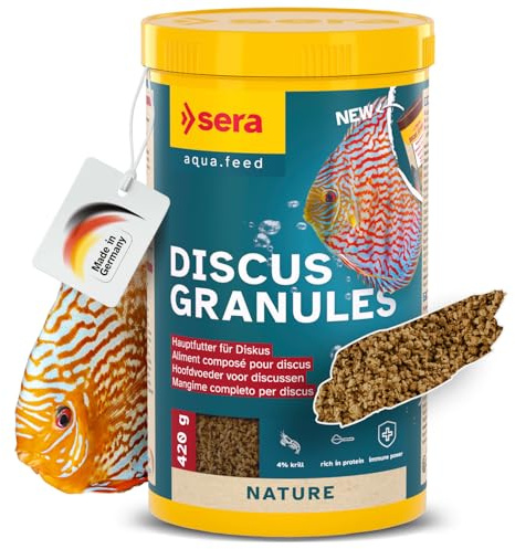 Discus Granules 1 L | hauptfutter für diskus 1.000 ml | langsam sinkendes softgranulat | mit hochwertigem Protein und prebiotischer, gesundheitsfördernder Wirkung